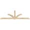 Ekena Millwork Redmond Rough Sawn Timber Gable Bracket, Douglas Fir, 84"W x 35"H x 2"D x 4"F, 10/12 Pitch GBW084X35X0204RED00RDF - alternate 5